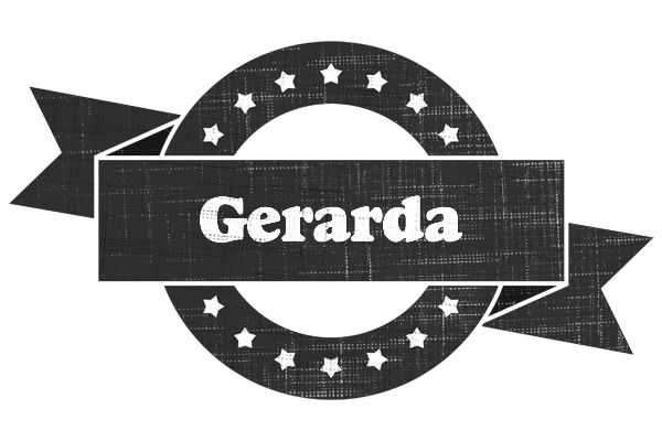 Gerarda grunge logo