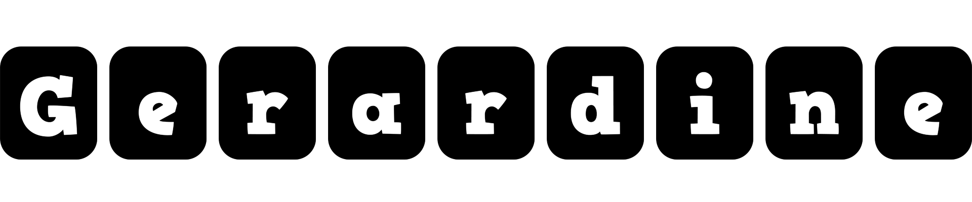 Gerardine box logo