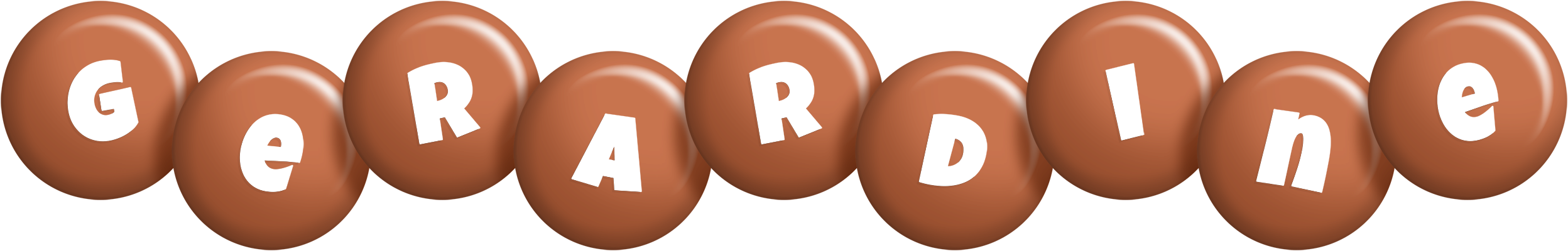 Gerardine candy-brown logo