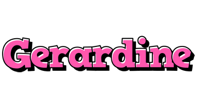 Gerardine girlish logo