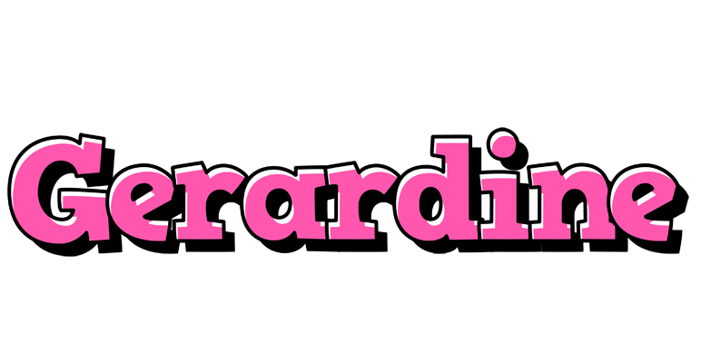 Gerardine girlish logo