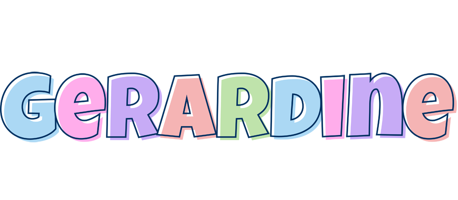 Gerardine pastel logo