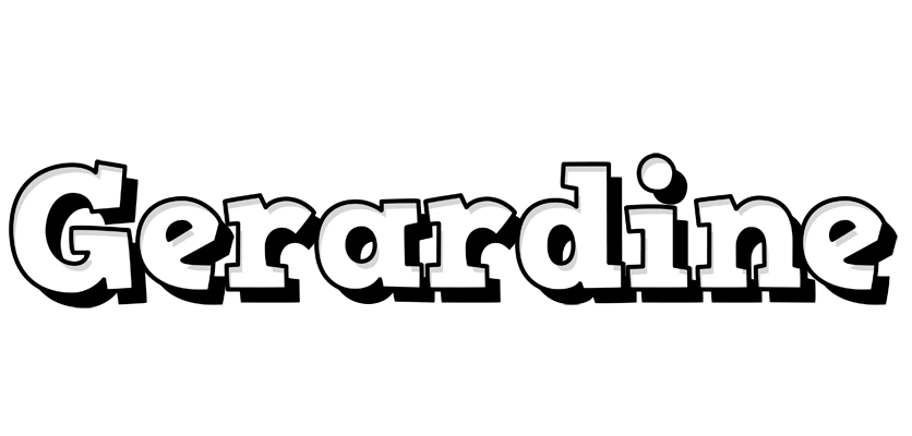 Gerardine snowing logo