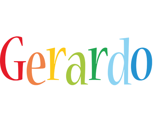 Gerardo birthday logo