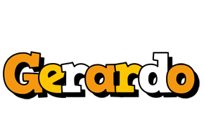 Gerardo cartoon logo