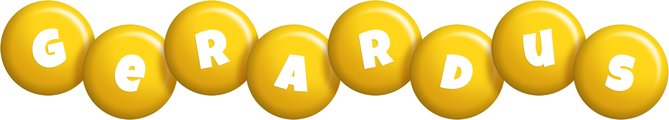 Gerardus candy-yellow logo