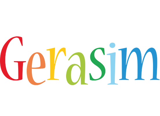 Gerasim birthday logo