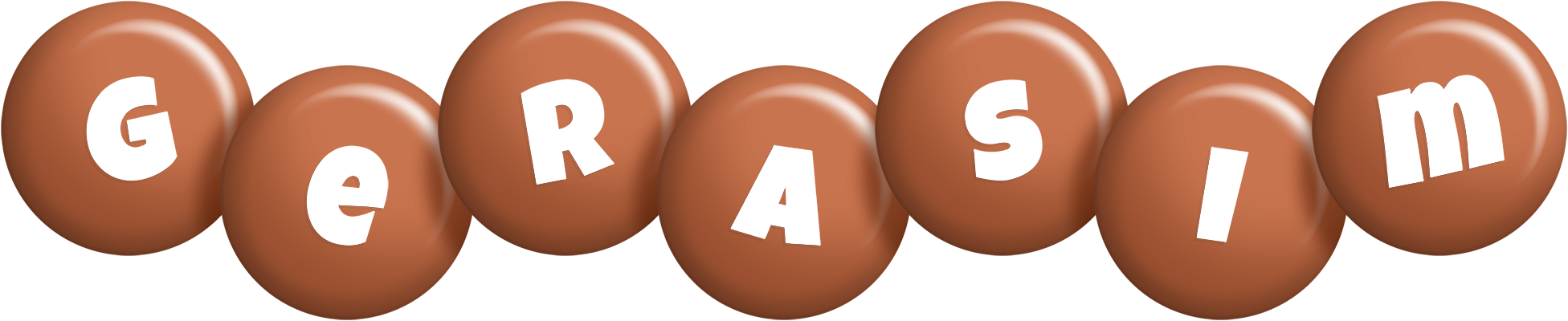 Gerasim candy-brown logo