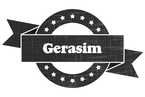Gerasim grunge logo
