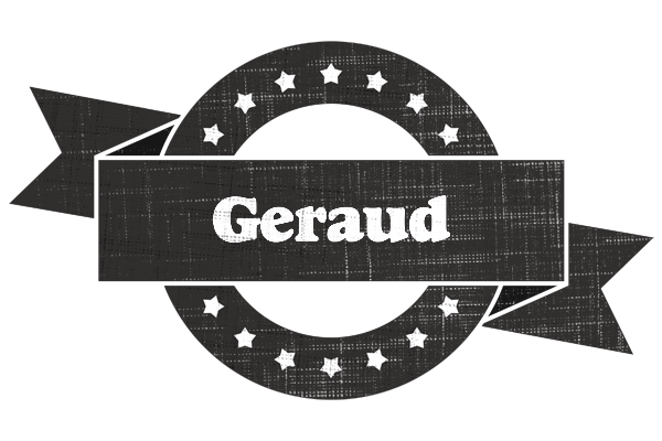Geraud grunge logo