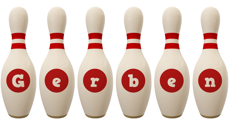 Gerben bowling-pin logo
