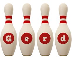 Gerd bowling-pin logo