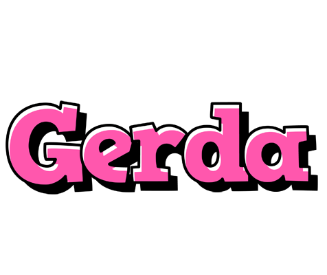 Gerda girlish logo