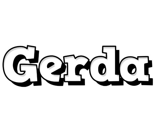 Gerda snowing logo
