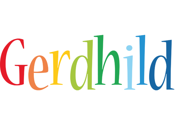 Gerdhild birthday logo