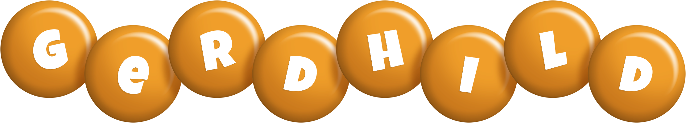 Gerdhild candy-orange logo