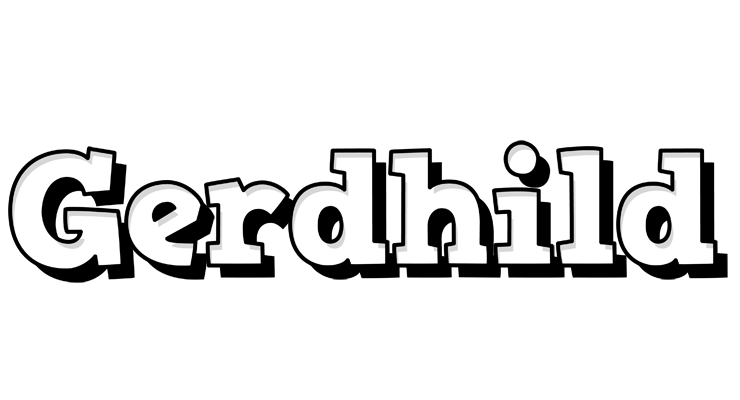 Gerdhild snowing logo