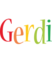 Gerdi birthday logo