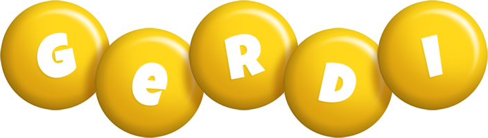 Gerdi candy-yellow logo