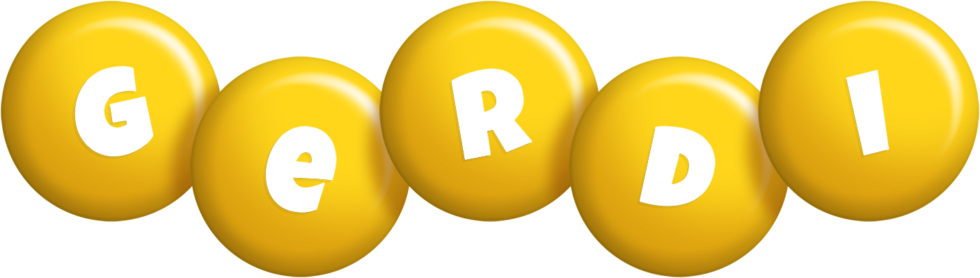 Gerdi candy-yellow logo