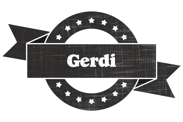 Gerdi grunge logo