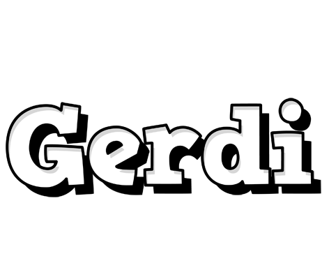 Gerdi snowing logo