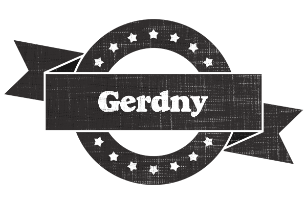 Gerdny grunge logo