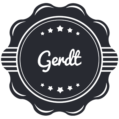 Gerdt badge logo