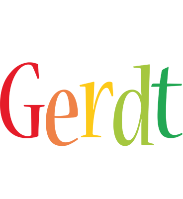 Gerdt birthday logo