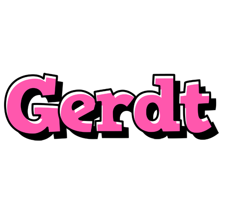 Gerdt girlish logo