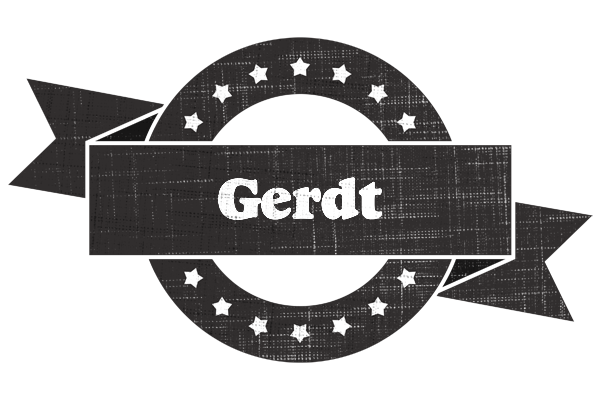 Gerdt grunge logo