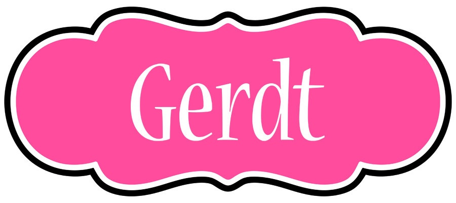 Gerdt invitation logo