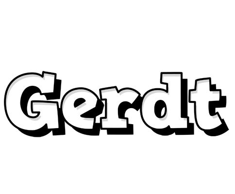 Gerdt snowing logo