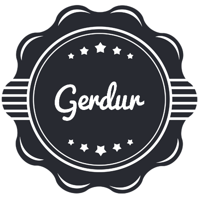Gerdur badge logo