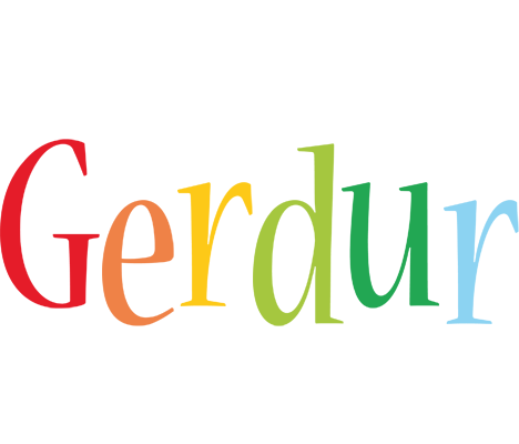 Gerdur birthday logo