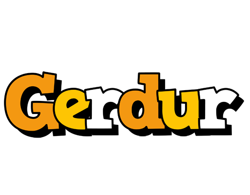 Gerdur cartoon logo