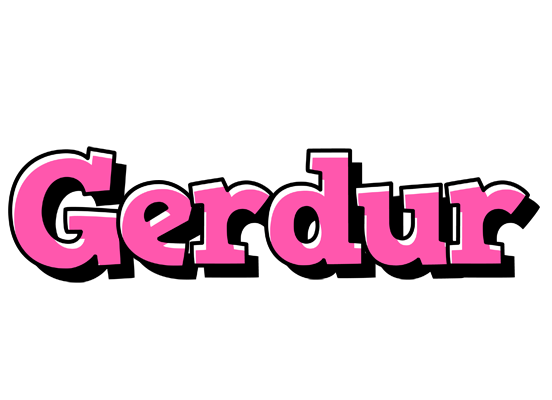 Gerdur girlish logo