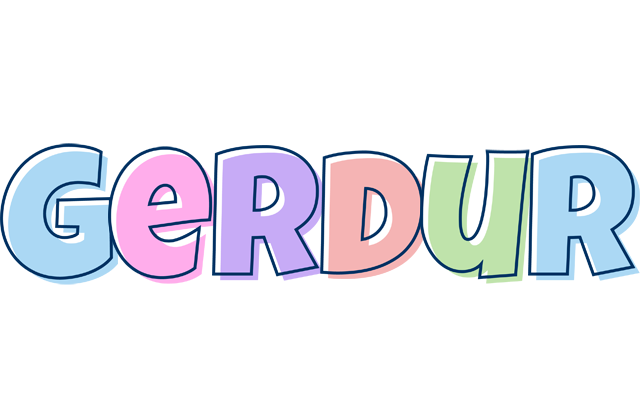 Gerdur pastel logo