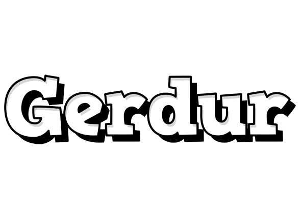 Gerdur snowing logo