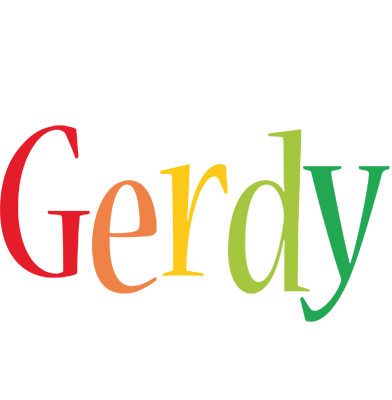 Gerdy birthday logo