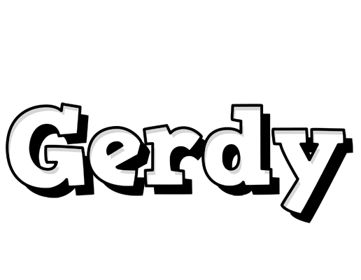 Gerdy snowing logo