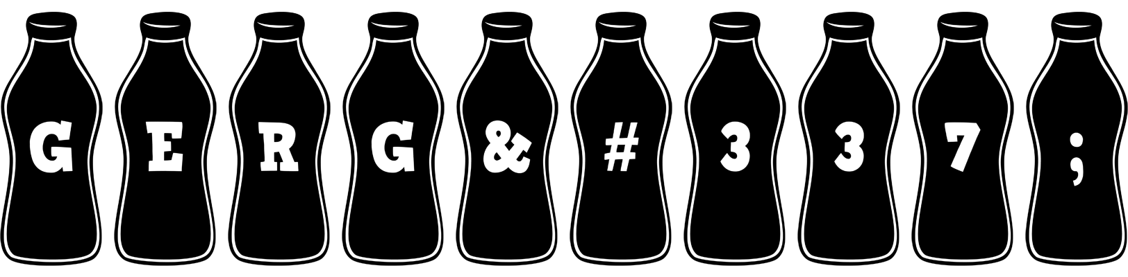 Gergő bottle logo