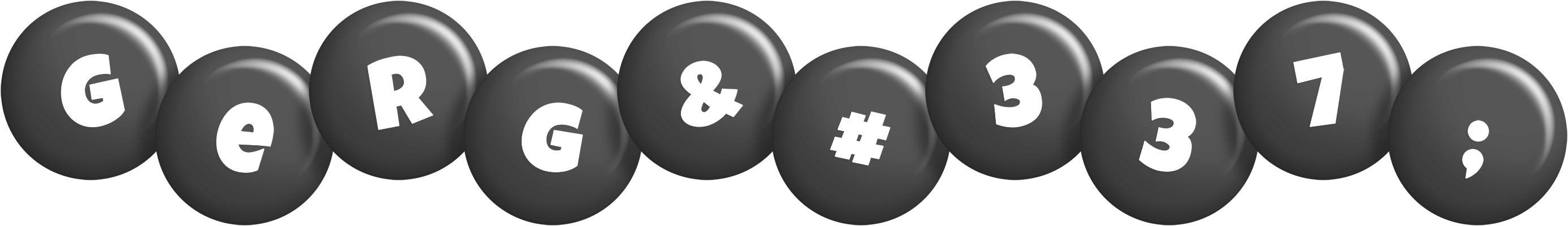 Gergő candy-black logo