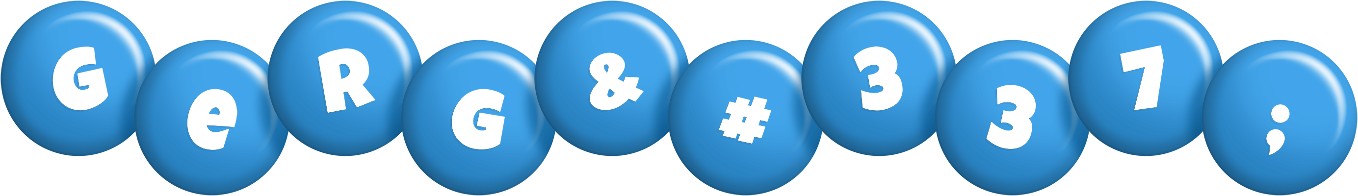 Gergő candy-blue logo