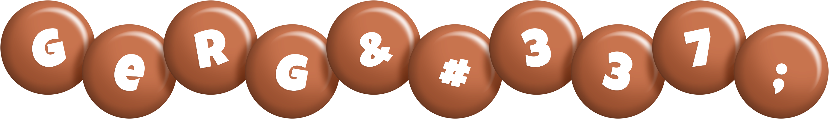 Gergő candy-brown logo