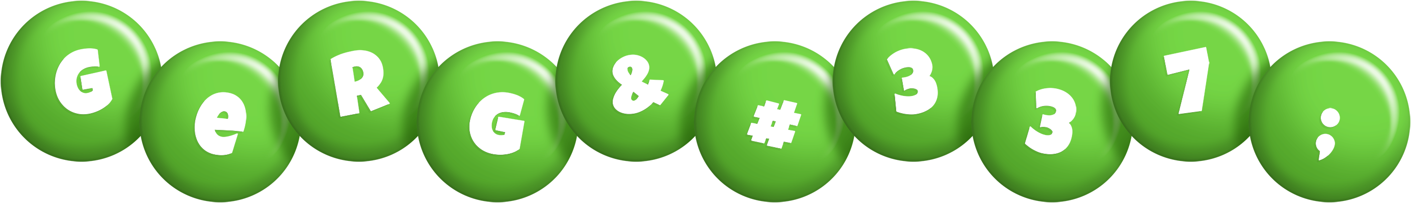 Gergő candy-green logo