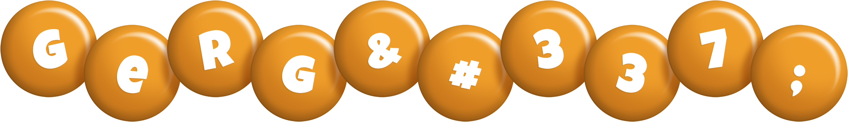 Gergő candy-orange logo