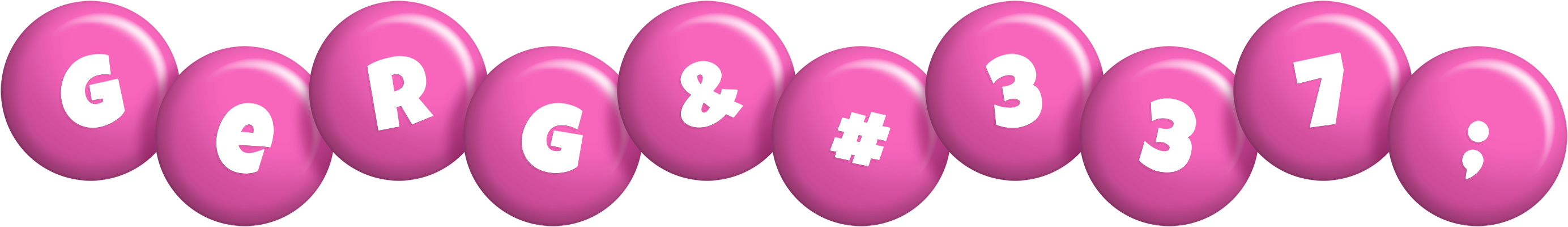 Gergő candy-pink logo