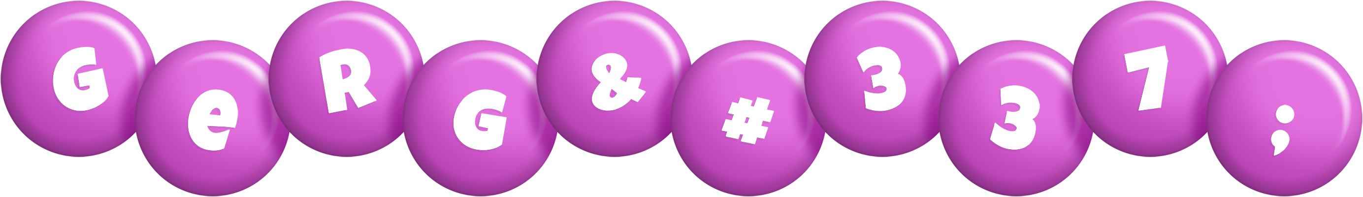 Gergő candy-purple logo