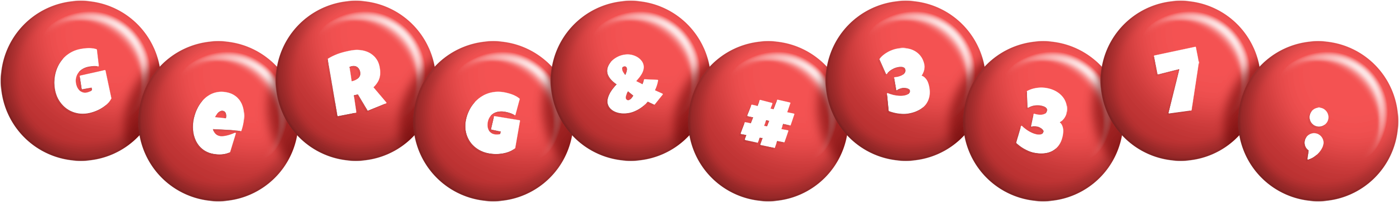 Gergő candy-red logo